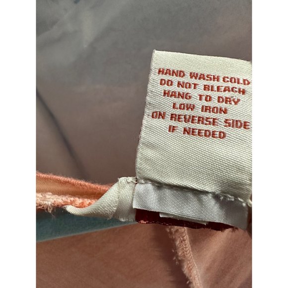 Sundance mineral wash size M cocoon back hi low hem peach long sleeve top - Picture 5 of 6